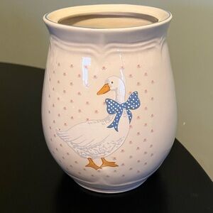 Vintage Tienshan Stoneware AUNT RHODY Kitchen Canister 6" - NO LID